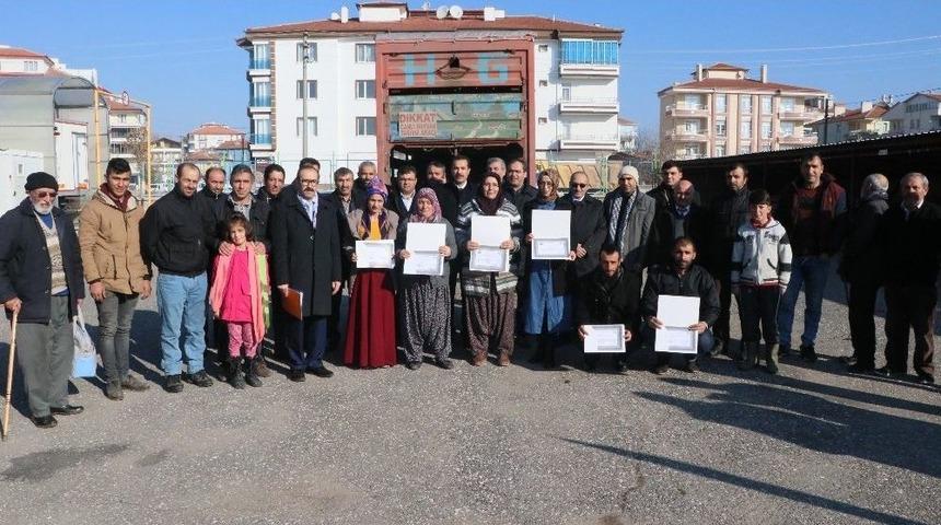 Aksaray&rsquo;da 6 &Uuml;reticiye 222 K&uuml;&ccedil;&uuml;kbaş Hayvan Dağıtıldı
