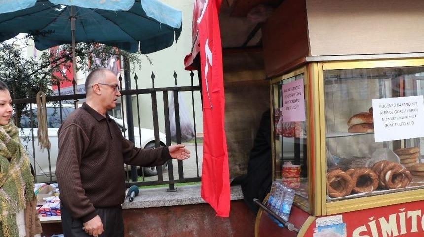 (&ouml;zel) 10 Yıllık Simit&ccedil;i Bir G&uuml;nl&uuml;k Hasılatını Afrin&rsquo;e Bağışladı