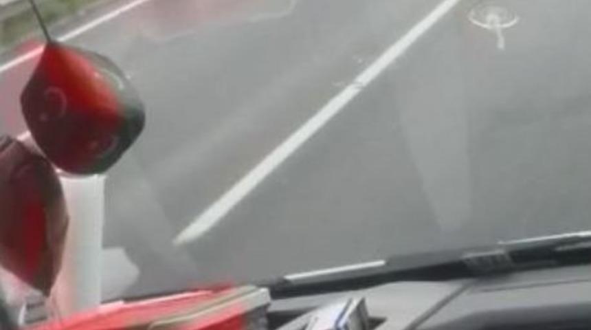 Gaziantep Otobanında İlgin&ccedil; G&ouml;r&uuml;nt&uuml;