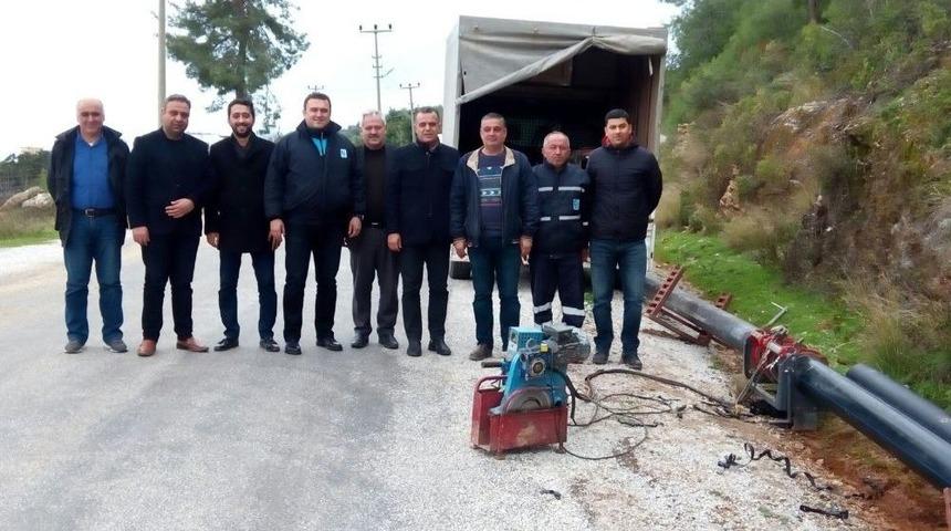 Alanya &Ccedil;ıplaklı&rsquo;nın İ&ccedil;me Suyu Hattı Yenileniyor