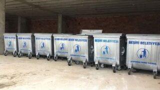 Batman’ın Beşiri İlçesine 200 Adet Yeni Çöp Konteyneri