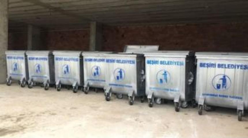 Batman&rsquo;ın Beşiri İl&ccedil;esine 200 Adet Yeni &Ccedil;&ouml;p Konteyneri