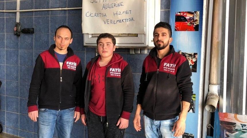 &Ccedil;orlulu Esnaftan Şehit Yakınları Ve Gazilere &Uuml;cretsiz Hizmet