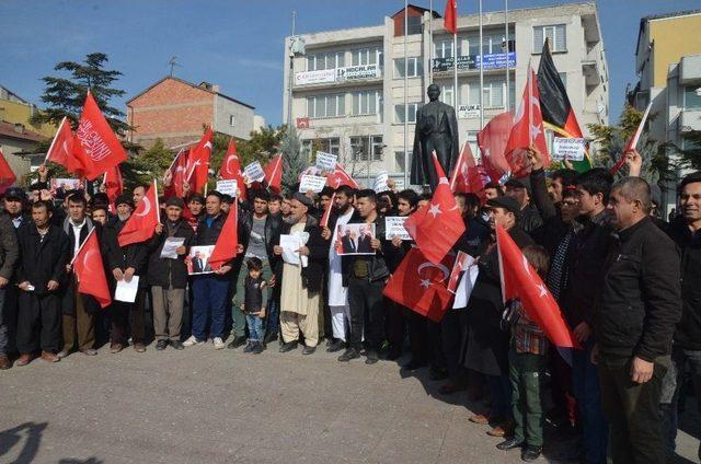 Aksaray’da Yaşayan Afganlılar Gönüllü Askerlik Başvurusu Yaptı