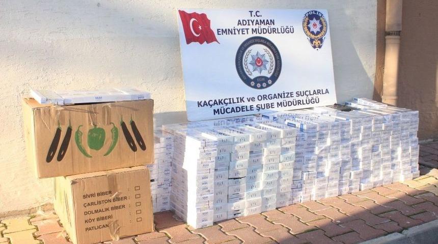 Biber Ve Patlıcan Kutularından Ka&ccedil;ak Sigara &Ccedil;ıktı