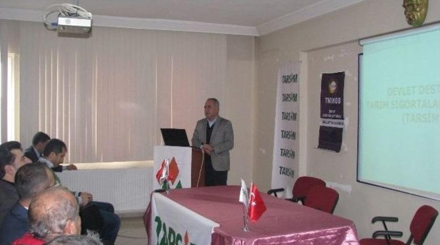 Ziraat M&uuml;hendislerine Tarsim Anlatıldı