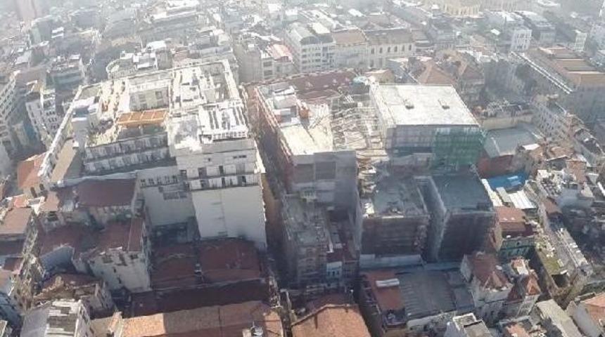 Emek Sineması'nın Yerinde Y&uuml;kselen Inşaatı Havadan G&ouml;r&uuml;nt&uuml;ledik