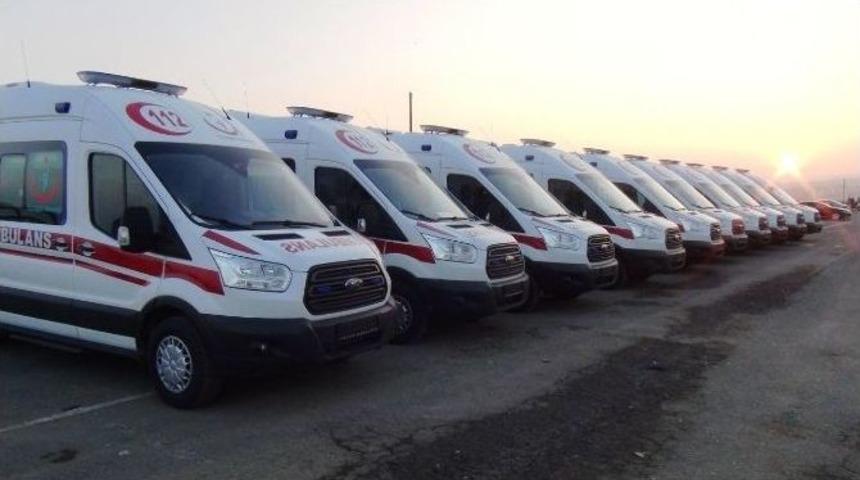 Sağlık Bakanlığının Yeni Ambulansları Tekirdağ&rsquo;da