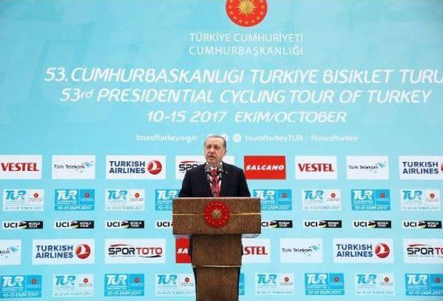 Fotoğraflar//cumhurbaşkanı Erdoğan; Spora Ve Özellikle Bisiklet Sporuna Verdiğimiz Desteği Devam Ettireceğiz