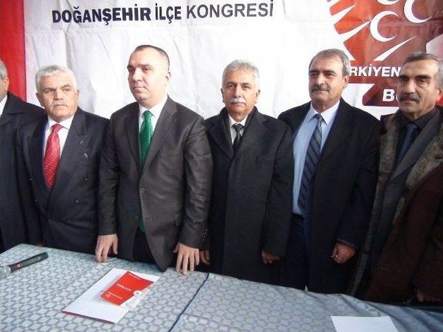 Doğanşehir’de Mhp Kongresi Yapıldı.