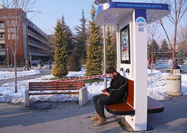 B&uuml;y&uuml;kşehir&rsquo;den &Uuml;cretsiz Şarj İstasyonu 1