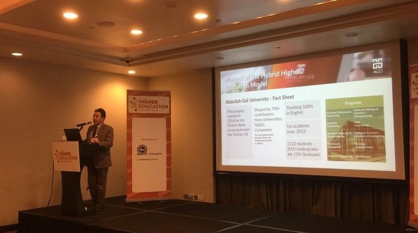 Rekt&ouml;r Prof. Dr. Sabuncuoğlu Asya Y&uuml;ksek&ouml;ğretim Zirvesi&rsquo;ne Katıldı