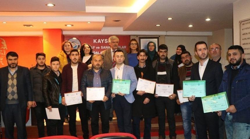 Girişimci Adaylarına Sertifikaları Verildi