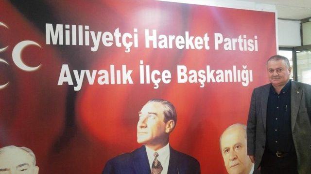 Ayvalık Mhp’ye Ali Atalay İlçe Başkanı Olarak Atandı