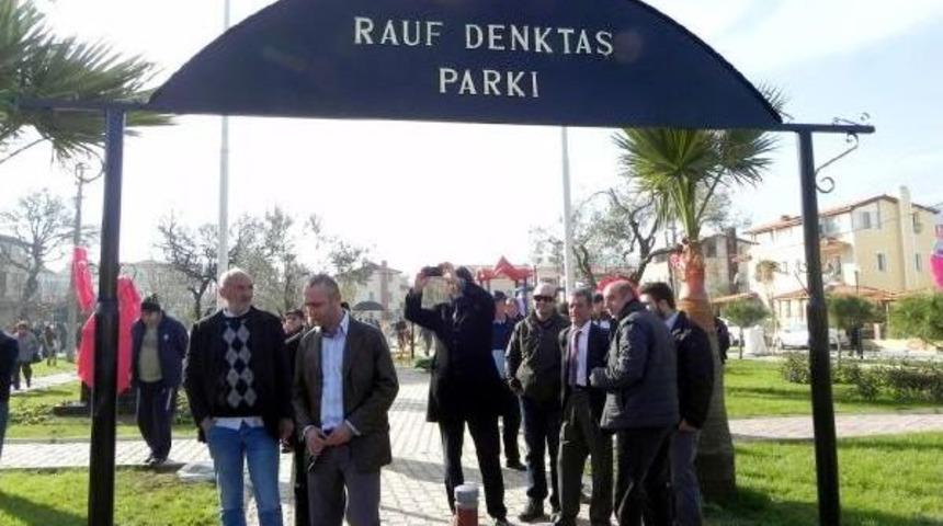 Yenifo&ccedil;a'da Rauf Denktaş Parkı'na Duygusal A&ccedil;ılış