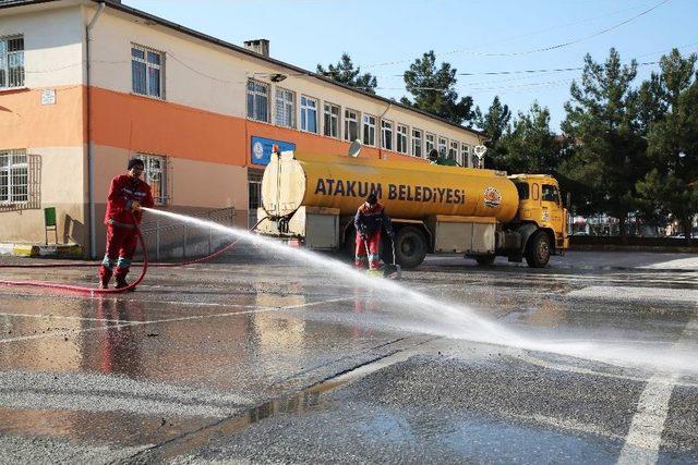 Atakum’da Okullar Temizlendi