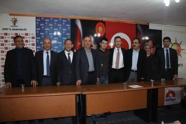 Ak Parti İl Başkanı Çalapkulu Tebrikleri Kabul Etti