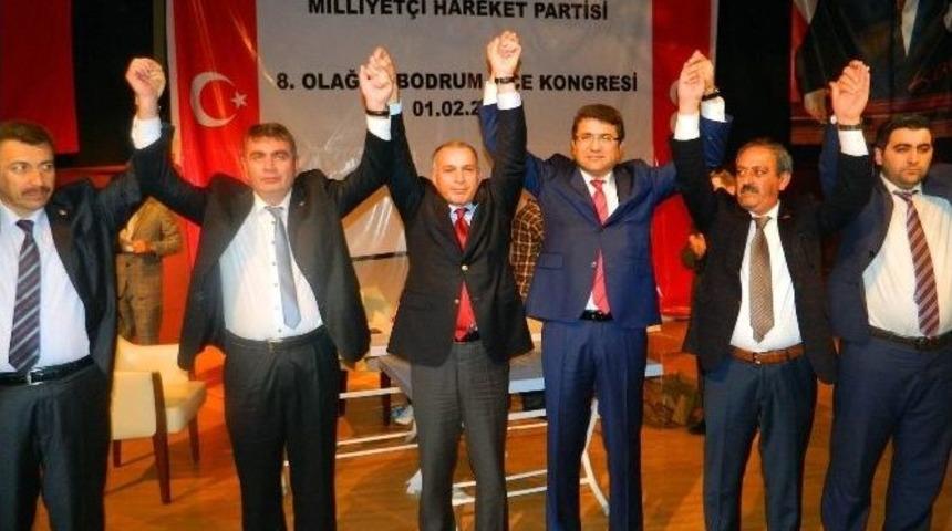 Bodrum Mhp&rsquo;de Yeni Başkanı Mehmet Tosun Oldu