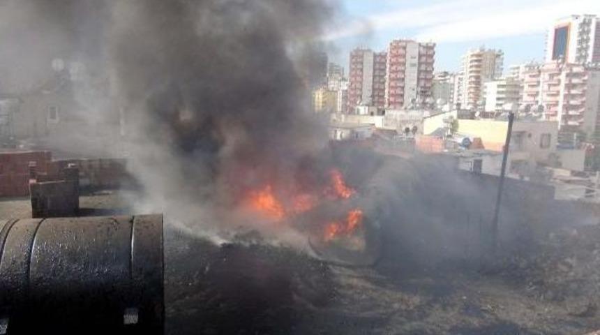 Sigara Izmariti Yağ Tankını Tutuşturdu