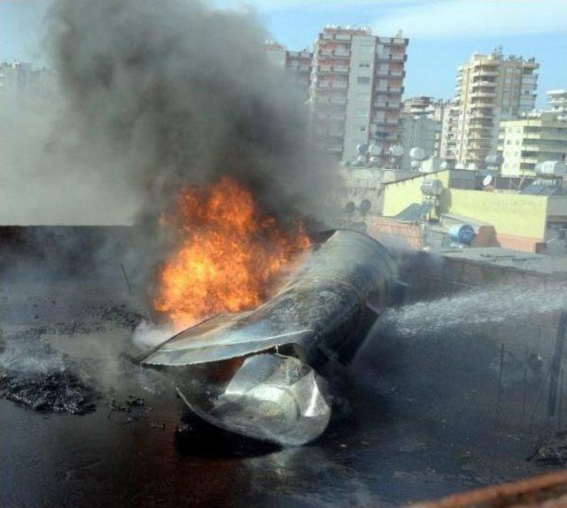 Sigara Izmariti Yağ Tankını Tutuşturdu