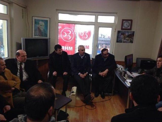 Mhp İl&ccedil;e Başkanları Bir Araya Geldi 2