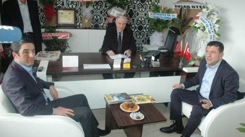 Chp Genel Başkan Yardımcısı Ağbaba&rsquo;dan Bik Şube M&uuml;d&uuml;r&uuml; Abacı&rsquo;ya Hayırlı Olsun Ziyareti