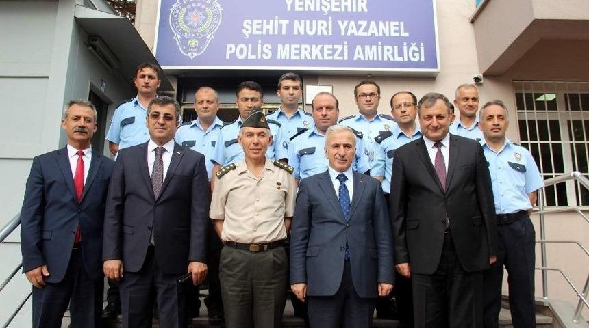 Vali Kam&ccedil;ı&rsquo;dan Yenişehir Polis Merkezi&rsquo;ne Ziyaret