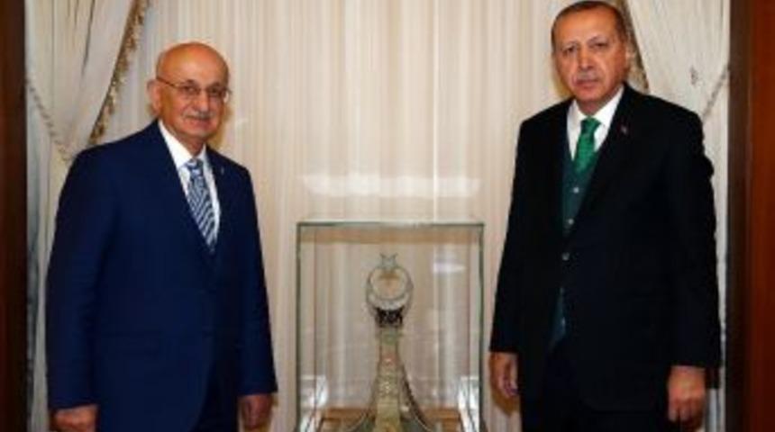 Cumhurbaşkanı Erdoğan, Tbmm Başkanı Kahramanı Kabul Etti