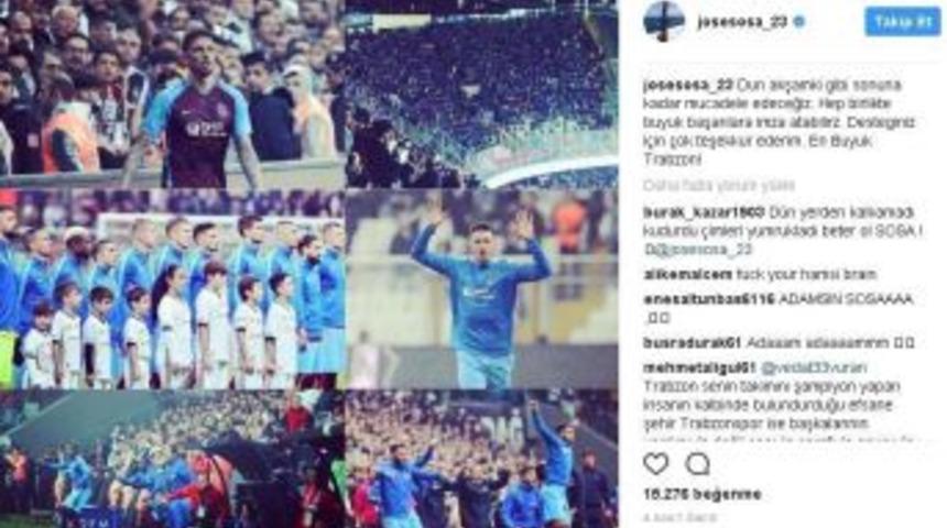 Sosa&rsquo;dan Anlamlı Trabzonspor Paylaşımı