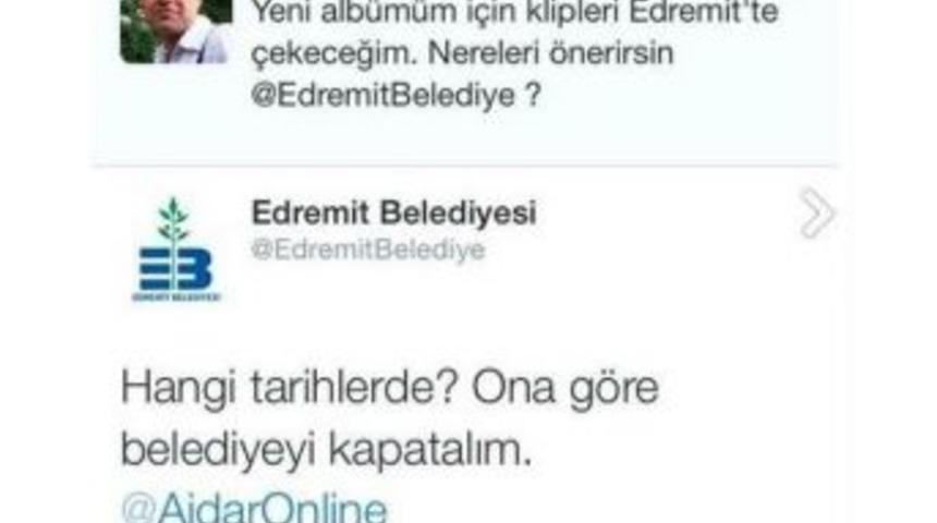 Ajdar, Edremit Belediyesi&rsquo;ni Fanlarına Havale Etti