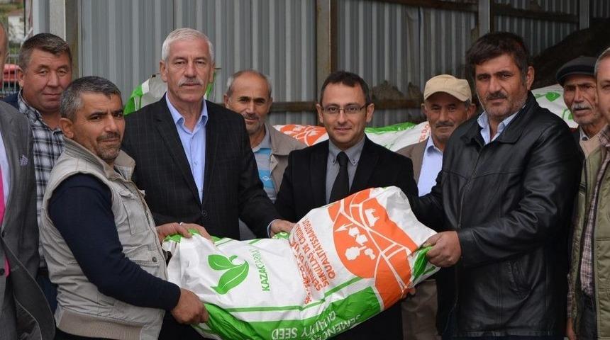 Ala&ccedil;am&rsquo;da Korunga Tohumu Dağıtıldı