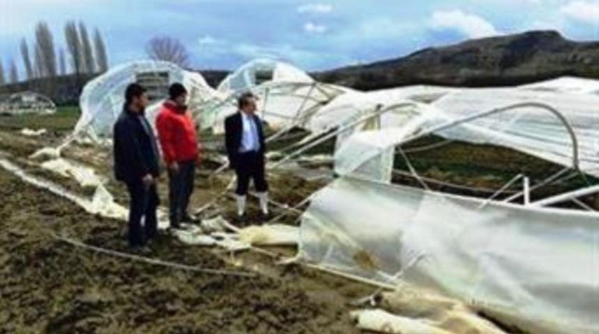 Tekirdağ&rsquo;da Lodos Seralara Hasar Verdi