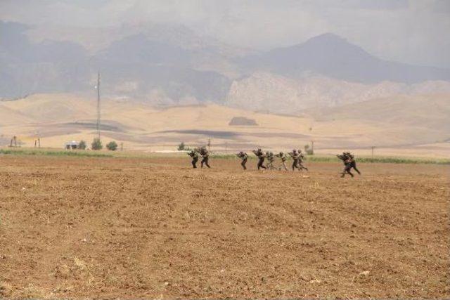 Habur'daki Tatbikatta 3 Koldan Temsili Temizlik Operasyonu