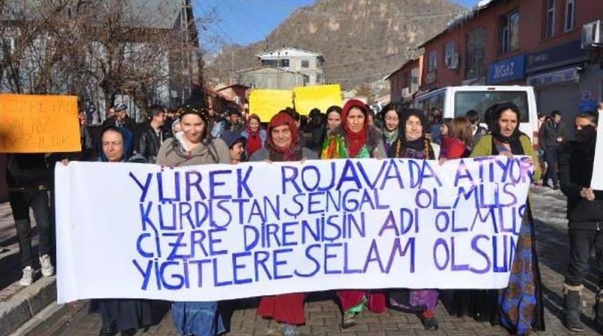 &Ccedil;ukurca'da Cizre Olayları Protesto Edildi