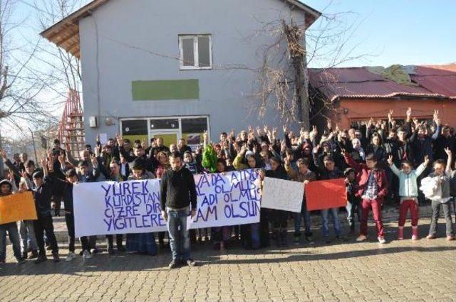 Çukurca'da Cizre Olayları Protesto Edildi