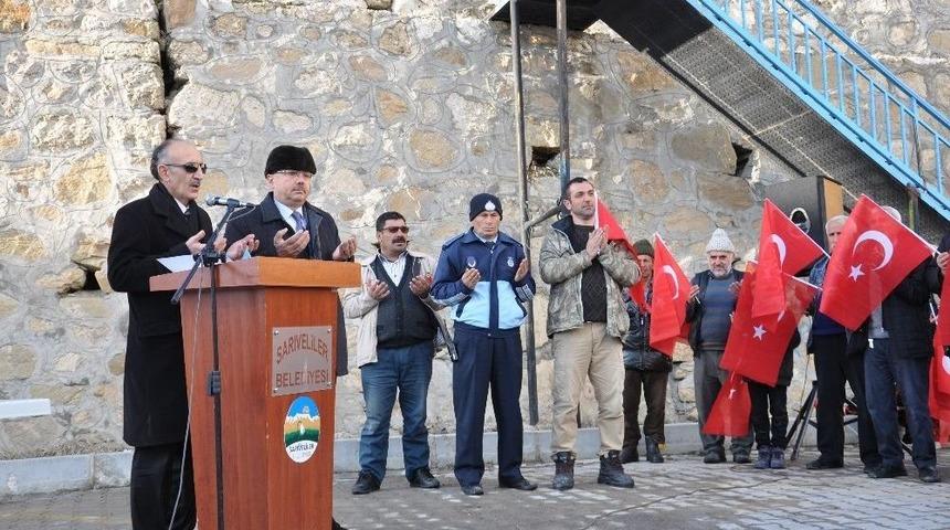 Sarıveliler&rsquo;de 200 Kişi Afrin Operasyonuna Katılmak İ&ccedil;in Dilek&ccedil;e Verdi