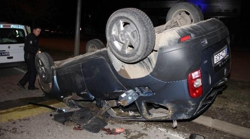 Otomobil Takla Attı: 1 Yaralı