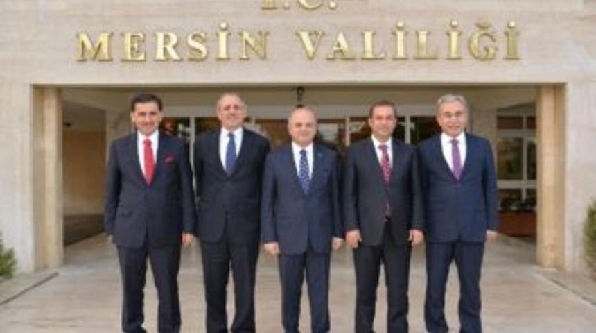 M&uuml;steşar Yardımcısı Ve Valilerden Mersin Valisi&rsquo;ne Ziyaret
