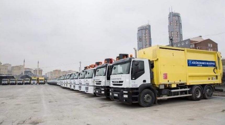 K&uuml;&ccedil;&uuml;k&ccedil;ekmece Belediyesi, Temizlik Filosuna Yeni Ara&ccedil;lar Kazandırdı