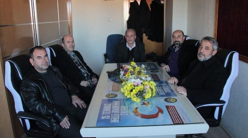 Başkan Bozkurt&rsquo;tan, Oda Ve Kooperatife Hayırlı Olsun Ziyareti