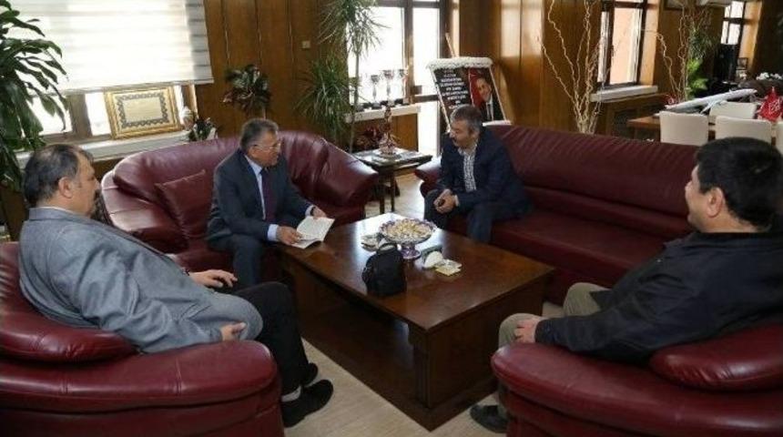T&uuml;rkiye Yazarlar Birliği Kayseri Şubesi Y&ouml;netim Kurumu &Uuml;yeleri Melikgazi&rsquo;de K&uuml;lt&uuml;r, Sanat Ve Spor Da İşbirliği