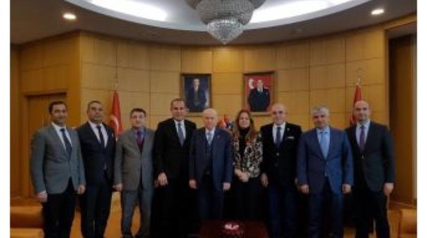 Başkan S&ouml;zl&uuml;&rsquo;den Mhp Lideri Bah&ccedil;eli&rsquo;ye Ziyaret