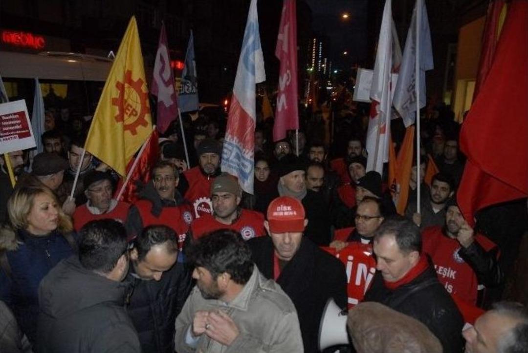 Metal İş&ccedil;ilerinin Grev Hakkının Alınmasına Tepki Eylemi