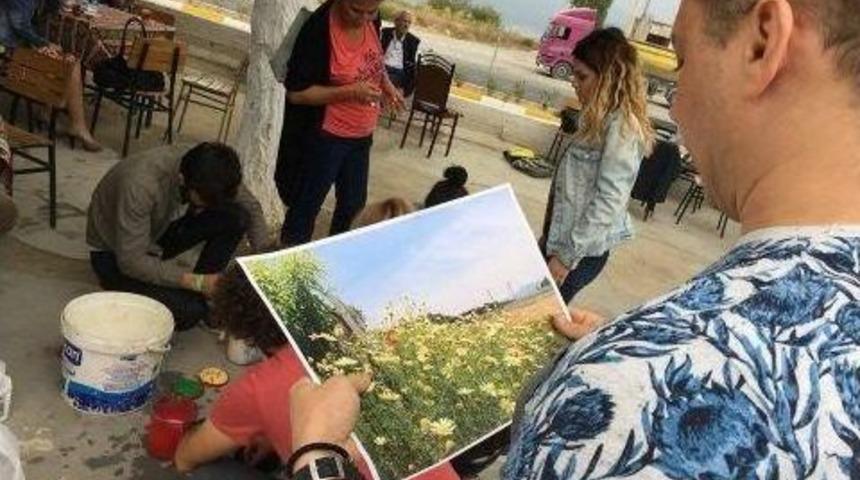 İpek Yolu Sanat &Ccedil;alıştayı Katılımcılarından T&uuml;ll&uuml;şah Resimleri