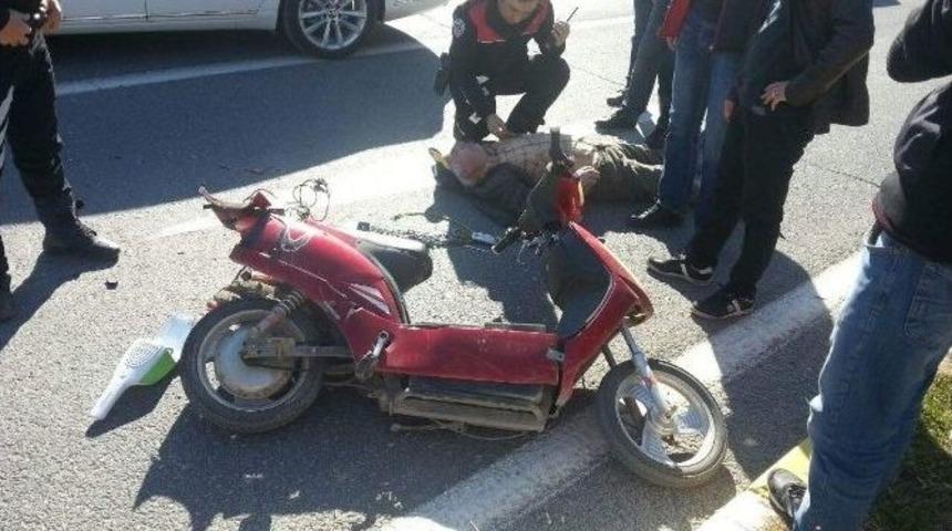 Otomobilin &Ccedil;arptığı Bisiklet S&uuml;r&uuml;c&uuml;s&uuml; Yaralandı