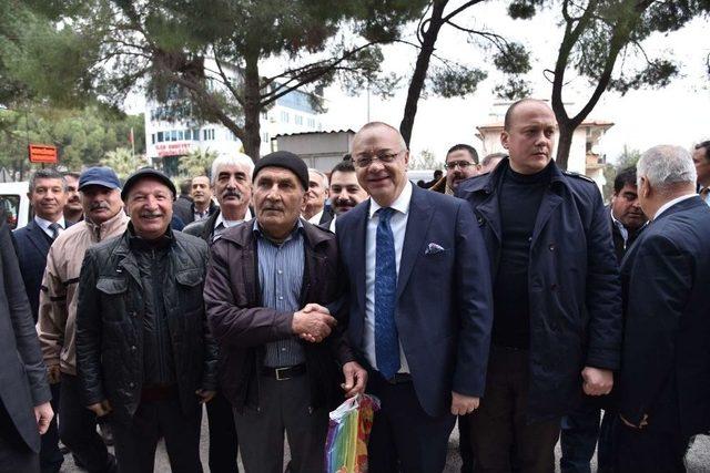 Başkan Ergün Soma’da Yatırım Ve Hizmetleri İnceledi