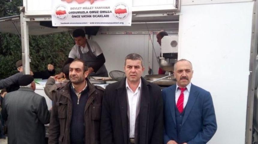 Afrin Şehitleri İ&ccedil;in Cuma Namazı &Ccedil;ıkışında Lokma Hayrı