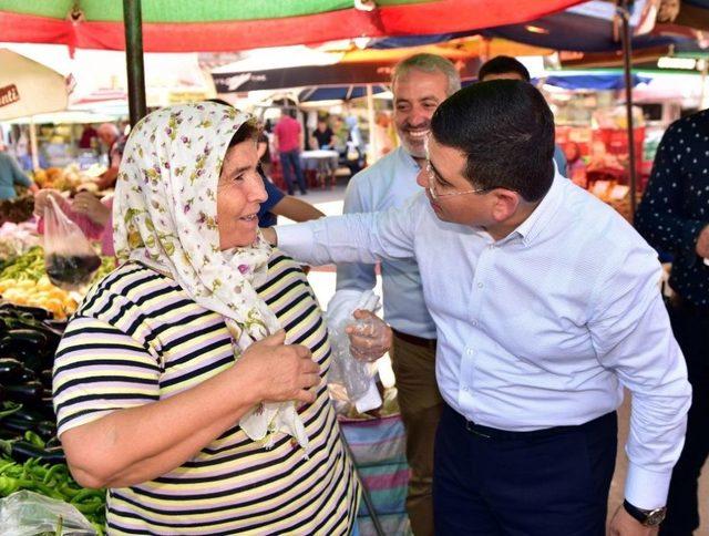 Başkan T&uuml;t&uuml;nc&uuml; Pazar Denetiminde 1