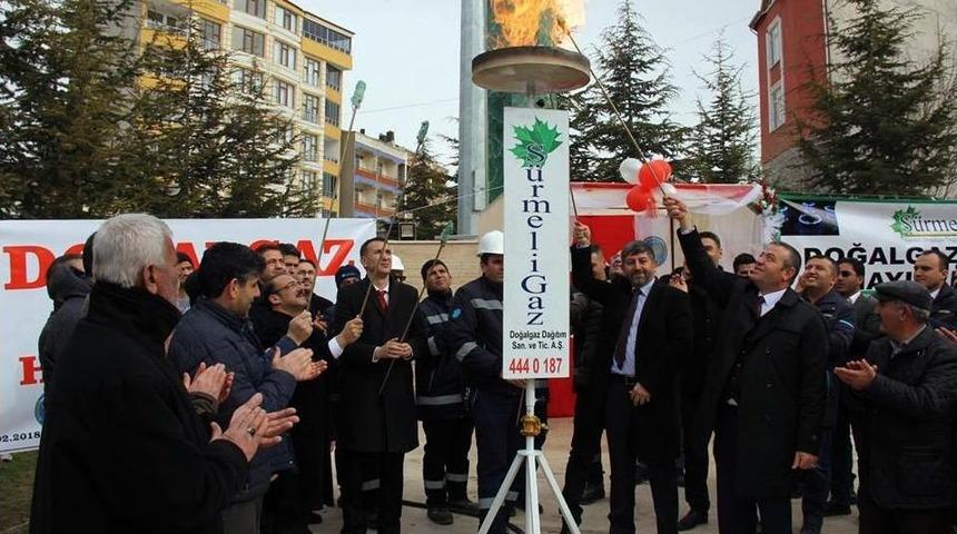 Sarıkaya&rsquo;da Evler Doğalgazla Isınmaya Başladı