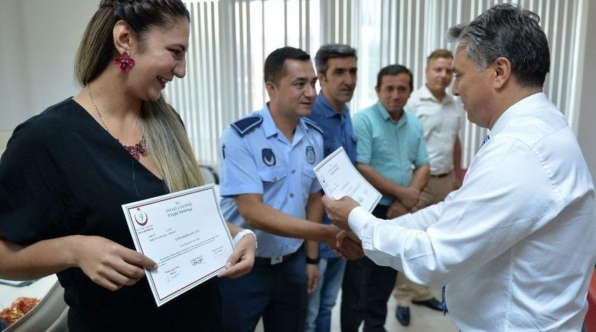Muratpaşa &Ccedil;alışanlarına &lsquo;ilk Yardım&rsquo; Sertifikası